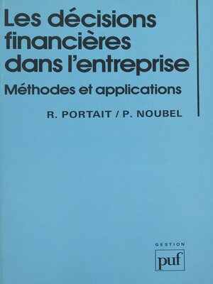 cover image of Les décisions financières dans l'entreprise